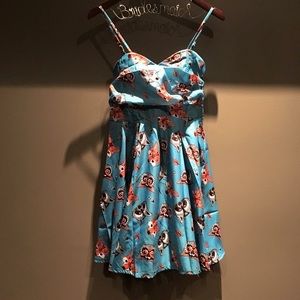 NWT Teal Critters dress! Modcloth very retro style