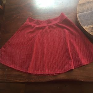 Charlotte Russe burgundy textured skirt