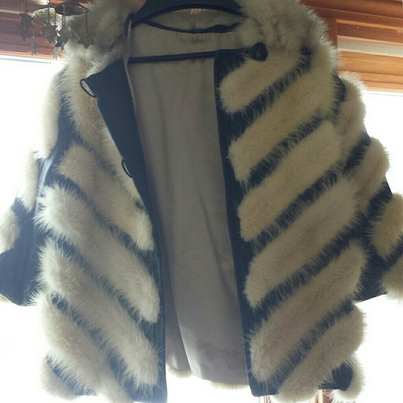 Real fur vintage coat