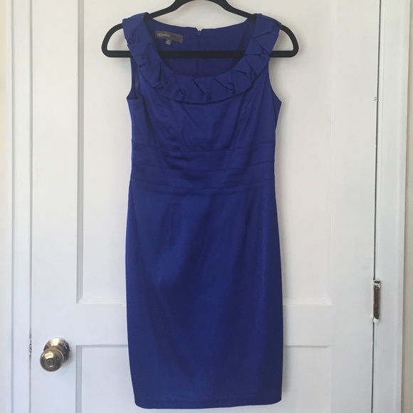 Satiny Blue Cocktail Dress
