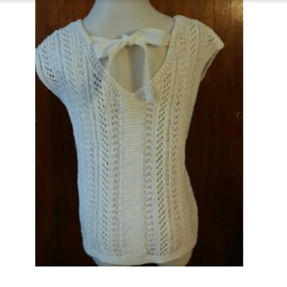 NWT white summer sleeveless sweater - Picture 2 of 3