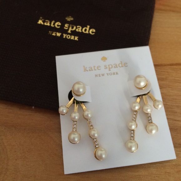 Kate Spade Pearl Front Back Earrings