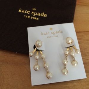Kate Spade Pearl Front Back Earrings