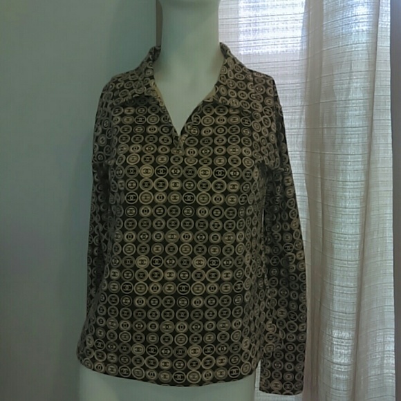 Chanel long sleeve shirt with color