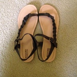 Mossimo Brown Braided Sandals