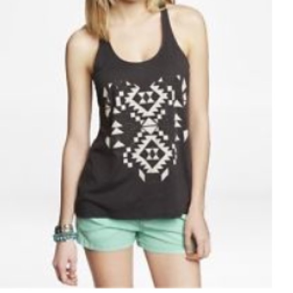 Express chiffon back Tank