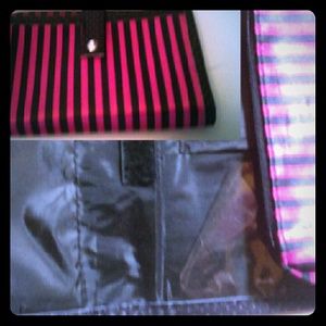 Pink and Black Make Up/Nail Polish Bag
