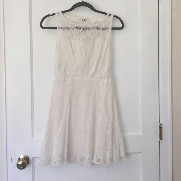 White Lace Party Dress