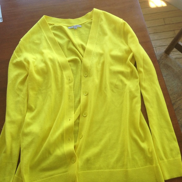 Gap bright yellow cardigan.