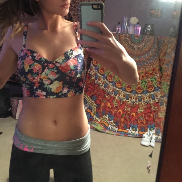 Floral crop top