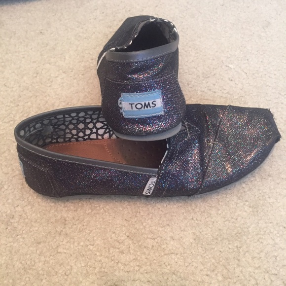 TOMS Black Multi Glitter