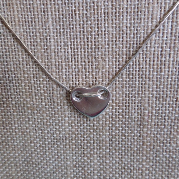 Vintage Tiffany & Co Sterling Silver Heart Pendant - Picture 1 of 2