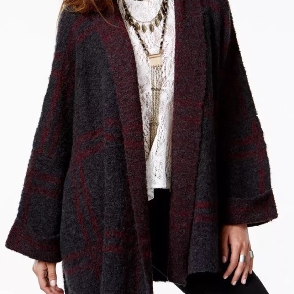 Free People Window Pane Cardigan