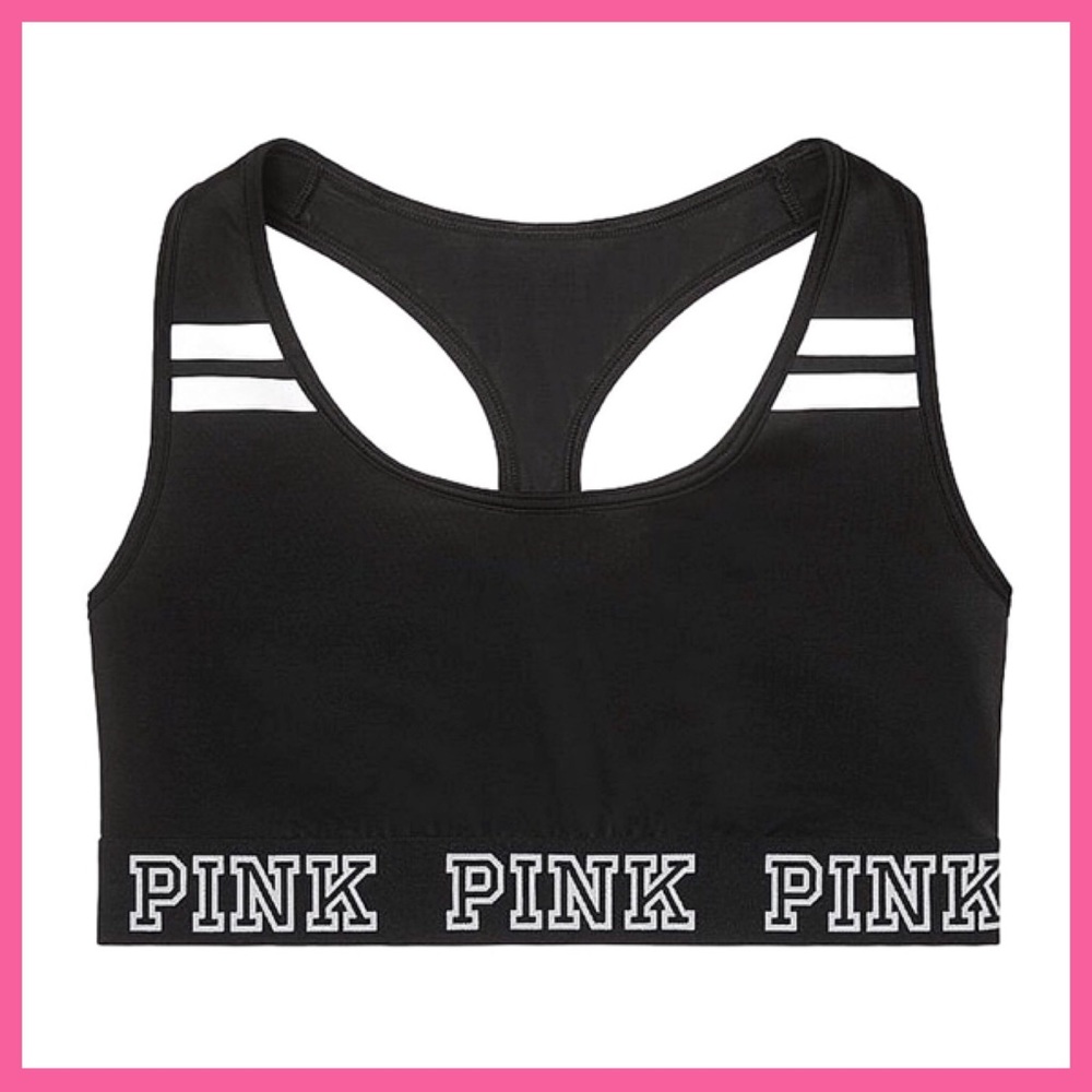 •Victoria's Secret PINK• Logo sports bra - Picture 2 of 4