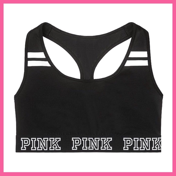 •Victoria's Secret PINK• Logo sports bra - Picture 2 of 4