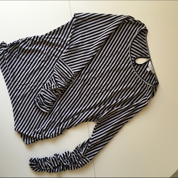 Navy striped brand new top