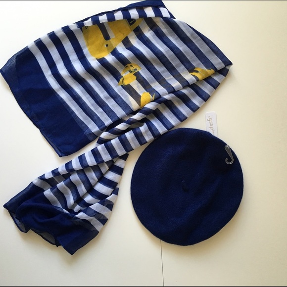 Parisian hat and scarf set