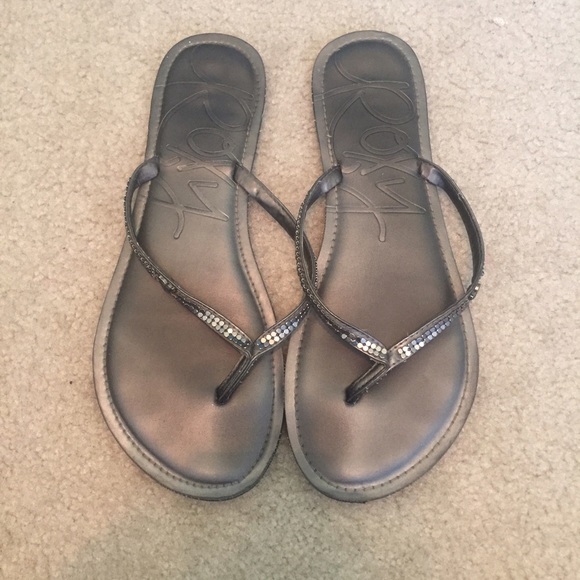 Roxy Metallic Flip Flops