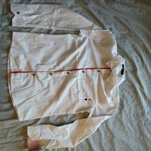 White button down
