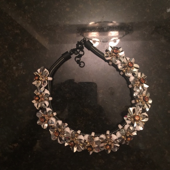 J Crew Embellished cord necklace - Worn Once!
