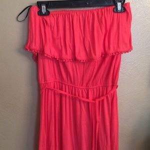 Pink forever 21 long maxi dress