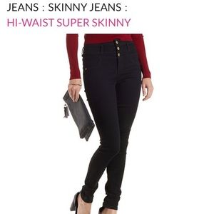NWOT Charlotte Russe High Waisted Skinny Jeans