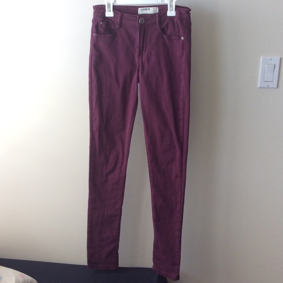 High rise skinny jeans