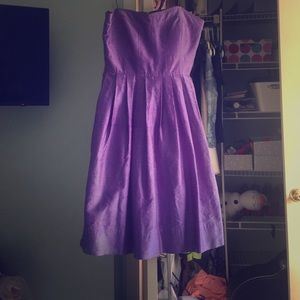 Strapless semi formal dress