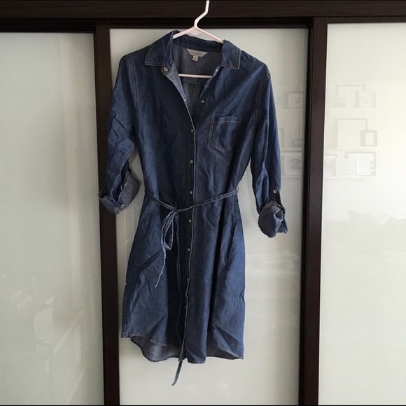 Denim shirtdress