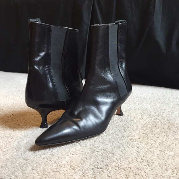 Black Manolo Blahnik Boots