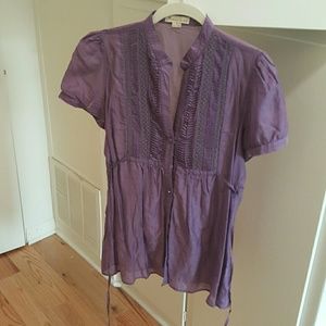 Lavender short sleeve top