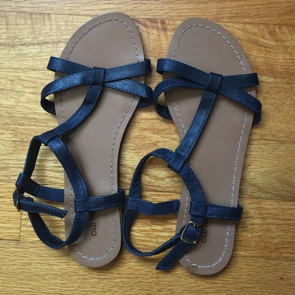 Navy blue sandals