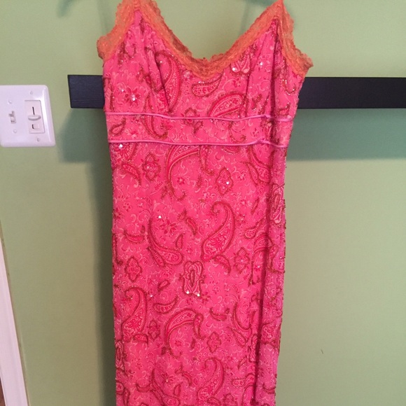 T length cocktail dress with rhinestone design