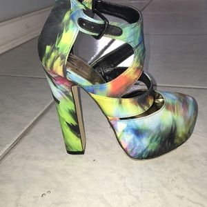 Frida Watercolor platform heels