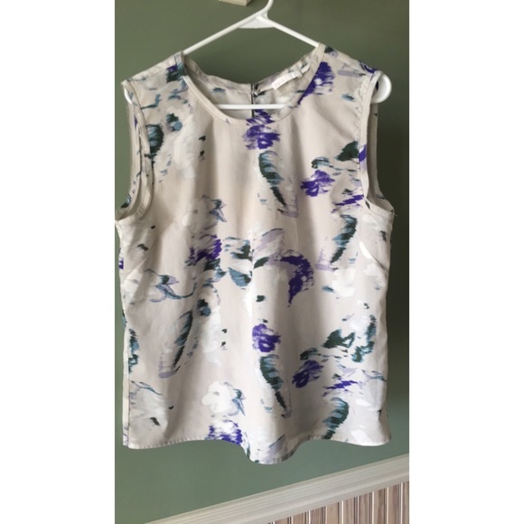 Floral formal tank top