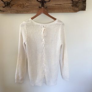 Cream Olive&Oak sweater with back detail