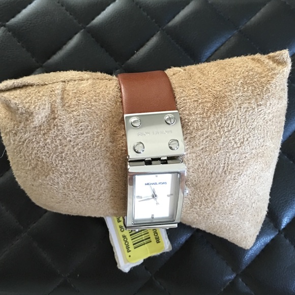 Michael Kors leather band women's watch