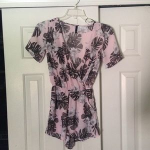 Floral print romper