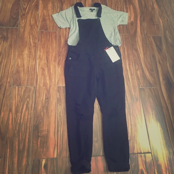 Black overalls