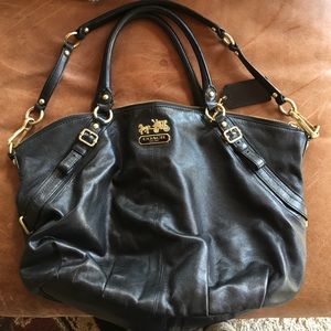 Black and Gold Coach purse