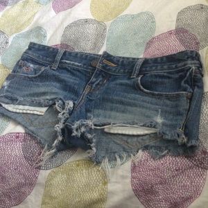 Hollister jean shorts
