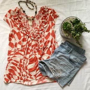 HP Anthropologie C. Keer relaxed detailed tee