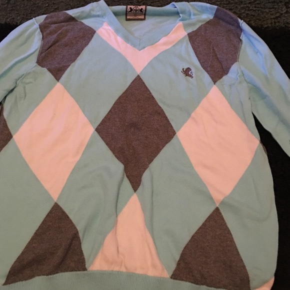 Long throw over sweater