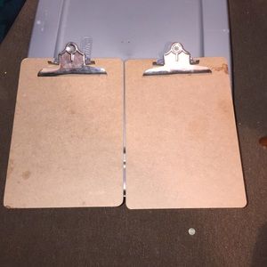 Two clipboards