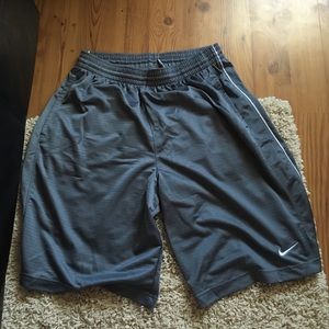 Grey Nike Basketball Shorts