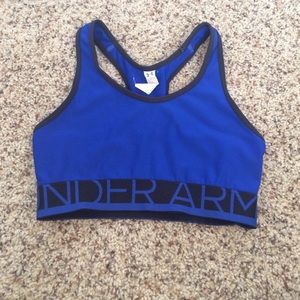 Blue under armour sports bra