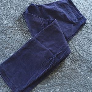 Dark blue skinny mini khaki