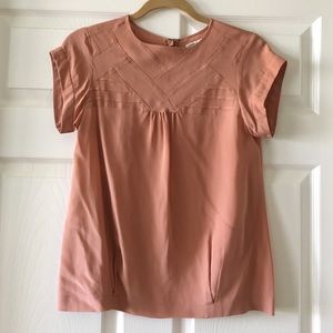 madewell silk top.