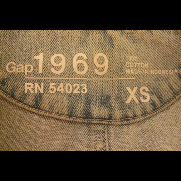 GAP: Moto Womens Jean Jacket - Picture 3 of 3