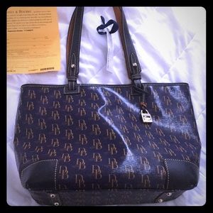 🌺 1975 DB Signature Medium Susanna Tote, Navy 🌺